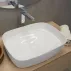 Lavoar pe blat alb Fluminia Pallas 50 cm picture - 2