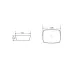 Lavoar pe blat alb Fluminia Pallas 50 cm picture - 6