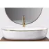 Lavoar pe blat Rea Cleo oval finisaj alb - auriu 60 cm picture - 4