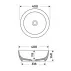 Lavoar pe blat Rune Mond rotund 40 cm rasina transparenta  - portocaliu picture - 7