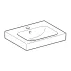 Lavoar pe mobilier Geberit Modo alb lucios 50 cm picture - 9