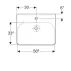 Lavoar pe mobilier Geberit Smyle Square 60 cm picture - 2