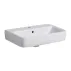 Lavoar suspendat Geberit Selnova Compact alb cu orificiu baterie picture - 1