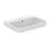 Lavoar suspendat Ideal Standard i.life B alb lucios SmartGuard 65 cm cu orificiu baterie si preaplin picture - 1