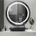 Oglinda cu iluminare Led Tutumi 70x70 cm MMJ negru picture - 3