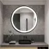 Oglinda cu iluminare Led Tutumi 70x70 cm MMJ negru picture - 4