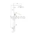 Pachet cabina de dus Cersanit Jota crom 90x90 cm si coloana de dus Invena Svart crom picture - 4