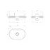 Pachet lavoar pe blat Omnires Ovo M+ alb 55 cm, baterie lavoar Grohe Eurosmart Cosmopolitan XL crom si ventil lavoar Click-Clack crom picture - 8