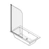 Paravan de cada Fluminia Round 1 80x140 cm sticla securizata picture - 3