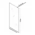 Paravan de dus tip Walk-in auriu periat Rune Syn 70x200 cm picture - 7