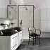 Paravan de dus tip Walk-in Cersanit Larga negru 90x200 cm picture - 2