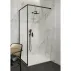 Paravan de dus tip Walk-in Cersanit Larga negru 90x200 cm picture - 5