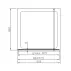 Paravan de dus tip Walk-in Fluminia Foxy Black 80x200 cm profil negru mat Easy Clean picture - 3