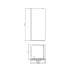 Paravan de dus tip Walk-in Fluminia Foxy Black 80x200 cm profil negru mat Easy Clean picture - 2