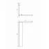 Paravan de dus tip Walk-in Omnires Marina negru mat/transparent 110 cm picture - 2
