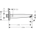 Pipa cada Hansgrohe Logis montaj incastrat crom lucios picture - 2