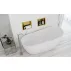 Raft incastrat patrat auriu periat Rea 30x30x10 cm picture - 5