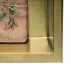 Raft incastrat patrat auriu periat Rea 30x30x10 cm picture - 3