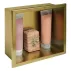 Raft incastrat patrat auriu periat Rea 30x30x10 cm picture - 4
