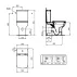 Rezervor pe vas WC Ideal Standard I.life S cu alimentare laterala alb lucios picture - 9