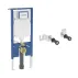 Rezervor WC cu cadru incastrat Geberit Duofix Sigma set fixare si clapeta de actionare Sigma20 negru mat picture - 3