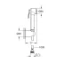 Dus igienic Grohe Tempesta-F trigger spray 30 crom lucios furtun 100 cm picture - 3