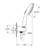 Set de dus negru mat Grohe New Tempesta 110 cu porter si alimentare picture - 2