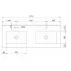 Set dulap baza si lavoar suspendat alb LC Mobili Italia Start 122x53x47 cm picture - 4