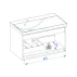 Set dulap suspendat negru/auriu Krofam e-VOG 69 cm, lavoar incastrat Krofam e-VOG 70 cm picture - 3