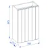 Set dulap suspendat roz casmir Krofam e-DIA 40 cm si lavoar compozit picture - 7