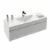 Set dulap suspendat si lavoar compozit Oristo Horyzont mdf alb 120 cm picture - 1