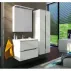 Set dulap suspendat si lavoar compozit Oristo Silver mdf alb 60 cm picture - 2