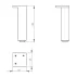 Set picioare pentru mobilier Kolo Rekord 15 cm crom picture - 3