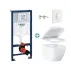 Set rezervor Grohe Rapid SL cu clapeta Skate Air alba si vas wc Grohe Euro Ceramic Triple Vortex capac soft close picture - 1