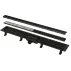 Set rigola pentru dus cu capac Alca APZ19 Black Simple 95 cm picture - 1