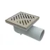 Set rigola pentru dus Inter Ceramic New Generation cu capac cu fante diagonale 10x10 cm finisaj bronz periat picture - 2