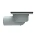 Set rigola pentru dus Inter Ceramic New Generation cu capac cu fante diagonale 10x10 cm finisaj bronz periat picture - 3