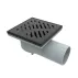 Set rigola pentru dus Inter Ceramic New Generation cu capac cu fante diagonale 10x10 cm finisaj negru lucios picture - 2
