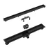 Set rigola pentru dus plus capac Inter Ceramic New Generation IC 60 cm finisaj negru mat flansa 2 cm picture - 4