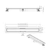 Set rigola pentru dus plus capac Inter Ceramic New Generation IC 80 cm finisaj negru mat flansa 2 cm picture - 5