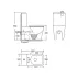 Set vas WC compact pe pardoseala Rune Isa Rimless alb cu rezervor si capac softclose picture - 2