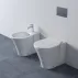 Set vas wc pe pardoseala BTW cu capac softclose slim si bideu Ideal Standard Connect Air Aquablade picture - 2