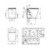 Set vas WC suspendat Ideal Standard I.life O cu capac softclose alb si bideu picture - 7