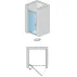 Usa de nisa pivotanta SanSwiss Ocelia 90cm sticla securizata 6 mm anticalcar picture - 2