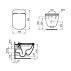 Vas wc suspendat Rimless cu functie bideu alb Ideal Standard Tesi picture - 4