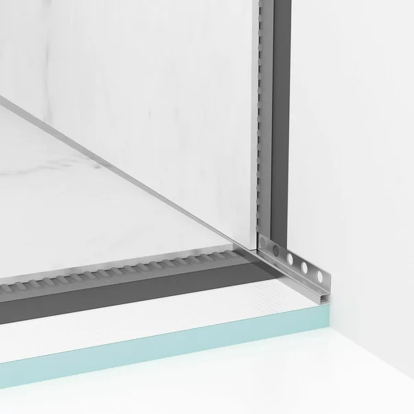 Profil inclinat dreapta pentru perete Balneo Floor Strips 120 cm finisaj inox periat picture - 2