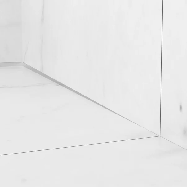 Profil inclinat dreapta pentru perete Balneo Floor Strips 120 cm finisaj inox periat picture - 3