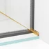 Profil inclinat dreapta pentru perete Balneo Floor Strips 170 cm finisaj auriu periat picture - 2