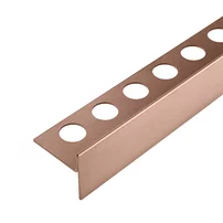 Profil inclinat dreapta pentru podea Balneo Floor Strips 120 cm finisaj cupru periat