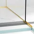 Profil inclinat dreapta pentru sticla Balneo Floor Strips 120 cm finisaj auriu periat picture - 2
